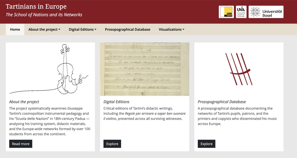 Website of Tartinians in Europe